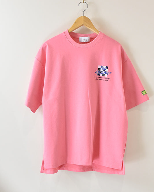 archive　double steal ロゴTシャツ　ビッグサイズ　ピンク