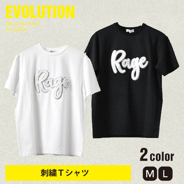 【EVOLUTION】スクリプト刺繍Ｔシャツ