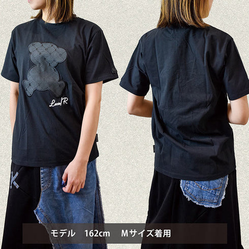 【LUXE/R】半袖アップリケクマTシャツ