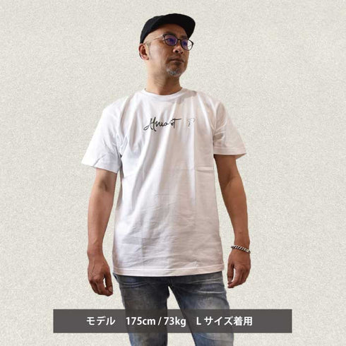 【JUKEBOX】ALMOST刺繍風ロゴ半袖Tシャツ