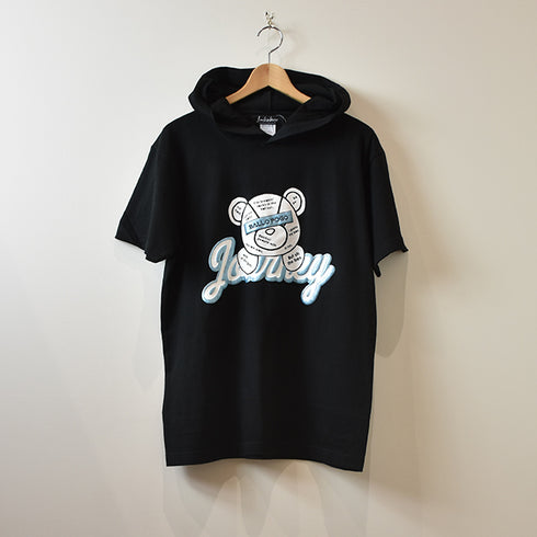 【JUKEBOX】journeyクマ半袖プルパーカーTシャツ