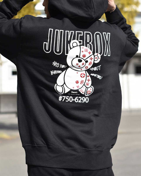 【JUKEBOX】バッククマプリント　プルパーカー